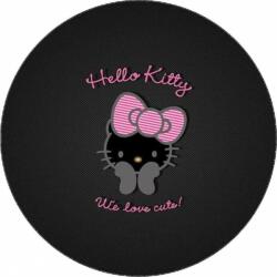 Pictu Hap Hello Kitty ehető papír masnival, fekete alapon 19, 5 cm - Pictu Hap (pic9000587_kruh)