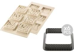 Silikomart Szilikon sütőforma 3D Mini Tarte homok - Silikomart (25.304.13.0065)