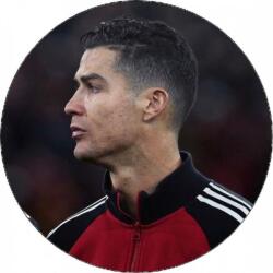 Pictu Hap Ehető papír Cristiano Ronaldo profilban 19, 5 cm - Pictu Hap (pic9000419_kruh)
