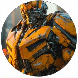 Pictu Hap Ehető papír Transformers sárga robot 19, 5 cm - Pictu Hap (pic9000542_kruh)