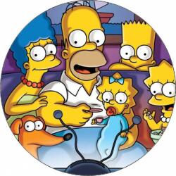 Pictu Hap Ehető papír Simpson család a kanapén 19, 5 cm - Pictu Hap (pic9000623_kruh)
