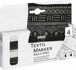 Kreul 92751 Textile Marker Black & White Set Комплект маркери за текстил 2 mm Black & White 4 бр (<![CDATA[92751]]>)