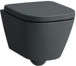 Laufen MEDA Combipack, fali WC, H820113 perem nélküli, mélyöblitéssel, WC ülökével Matt grafit H8661137580001 (H8661137580001)