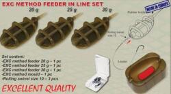 EXTRA CARP method feeder inline-kosár szett + töltő, forgók (EC75-7203)