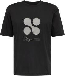 HUGO Tricou 'Dooling' negru, Mărimea XL