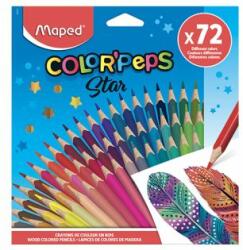 Maped Creioane colorate pe trei fețe MAPED Color' Peps 72 de culori