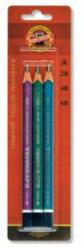 KOH-I-NOOR Creion grafit KOH-I-NOOR 2B, 4B, 6B, set 3 buc - tonerdepot - 16,17 RON