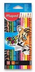 Maped Creioane triunghiulare MAPED "COLOR' PEPS ANIMAL" set 12 buc
