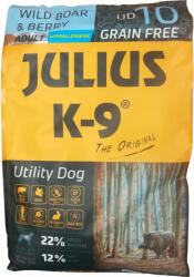 Julius-K9 GF Hypoallergenic Utility Dog Adult Wild Boar & Berry (Kis szemcseméret) 10 kg