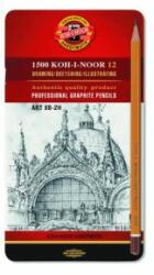 KOH-I-NOOR Creion grafit KOH-I-NOOR 8B-2H, set de 12 la cutie. box