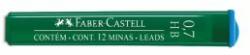 Faber-Castell Mină grafit, HB, 0, 7 mm, FABER-CASTELL, 12 buc