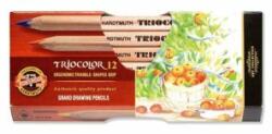 KOH-I-NOOR Creioane colorate Triocolor, set 12 buc