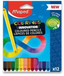 Maped Creioane fara lemn MAPED - COLOR`PEPS INFINITY 12 culori