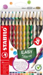 STABILO Creioane colorate din lemn STABILO EASYcolors P, set de 24