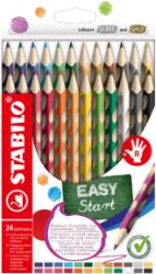 STABILO Creioane colorate STABILO EASYcolors pentru dreptaci - set 24 buc