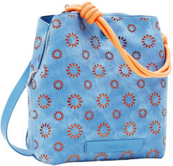 Desigual kék-narancssárga virágos női hátizsák (24SAKP095005U)