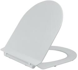 CERANO Sedile, WC-ülőke lassító mechanizmussal 427x364x49 mm, vékony, fehér matt, CER-CER-414770 (CER-CER-414770)