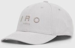 IRO baseball sapka szürke, sima - szürke Univerzális méret - answear - 40 990 Ft