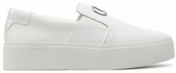 Calvin Klein Sneakers Calvin Klein Flatform Cup Slip On Re Lock Lth HW0HW02057 White YBR