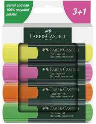 Faber-Castell Faber-Castell: 1548 Superfluorescent 4 db-os szövegkiemelő filc szett (254844)