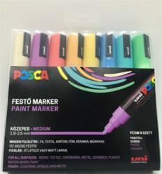 POSCA Filc készlet UNI Posca PC-5M Pasztell 8db/csomag világoszöld, tengerzöld, barack, korall, napsárga, világoskék, levendu