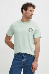 Barbour pamut póló zöld, férfi, nyomott mintás - zöld M - answear - 15 990 Ft