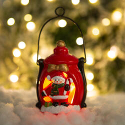 Family Collection Karácsonyi LED-es lámpás - 3 féle - 7, 5 x 11, 5 cm (58936C)