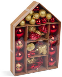 Family Collection Karácsonyfadísz szett - piros / arany - 36 db / szett (58779B) - conlight