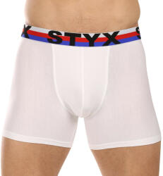 Styx Bărbați boxeri Styx pantaloni scurți lungi sport elastic alb tricolor alb tricolor (U2061) M (178723)