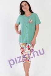Vienetta Extra méretű halásznadrágos gombos női pizsama (NPI9060 1XL)