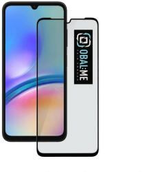 OBAL: ME Samsung Galaxy A05s 5D Full Glue teljes kijelzős edzett üvegfólia, 9H keménységű, fekete