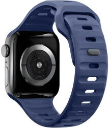 Bermek Curea Apple Watch Ultra, SE, Seriile 3, 4, 5, 6, 7, 8, 9, marimi 42mm/ 44mm/ 45mm/ 49mm, silicon, albastru (B-FITBAND026)