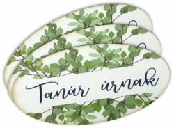  Nyomtatott dekorkarton - Tanár úrnak ovál tábla 3db - kosarbolt
