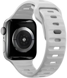 Bermek Curea Apple Watch Ultra, SE, Seriile 3, 4, 5, 6, 7, 8, 9, marimi 42mm/ 44mm/ 45mm/ 49mm, silicon, gri deschis (B-FITBAND029)