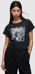 AllSaints pamut póló Panthere női, fekete - fekete 36