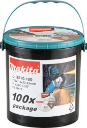 Makita vágótárcsa 125x1, 2x22 rozsdamentes acél, 100 db D-18770-100 csomag (D-18770-100)