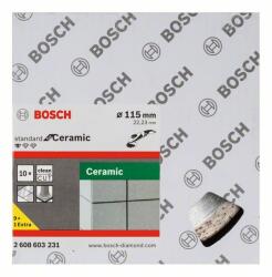 Bosch gyémánt vágótárcsa szabvány kerámiához 115 x 22, 23 x 1, 6 x 7 mm 2608603231 (2608603231)