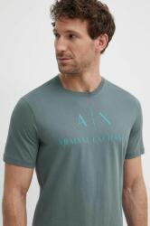 Giorgio Armani t-shirt szürke, férfi, nyomott mintás - zöld XXL