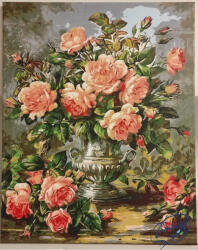 Ipicasso Set pictura pe numere, cu sasiu, Buchet de trandafiri, 40x50 cm (PC4050309)