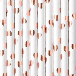 PartyDeco Set 10 paie rose gold, 19.5cm (SPP7M-019RJ)