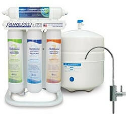 PurePro ERS-105 Ozmózis membránnal szerelt 5 lépcsős víztisztító készülék, hagyományos csapteleppel (PP-ERS105)