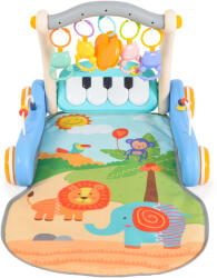 Moni Играчка за прохождане 2в1 Moni - Piano, Синя (110763) Проходилка