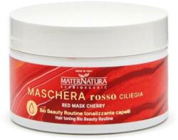 MaterNatura Mască de păr nuanțatoare pentru tonurile de roșu - MaterNatura Red Mask Cherry 200 ml