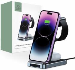 Vezeték Nélküli Töltő 3in1 Qi15w-a26 Wireless Charger Black