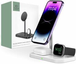  Vezeték Nélküli Töltő 3in1tech-protect Qi15w-a22 Magnetic Magsafe Wireless Charger White