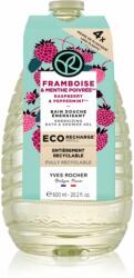 Yves Rocher Bain de Nature gel de duș rezervă Raspberry & Peppermint 600 ml