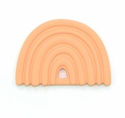 O. B Designs Rainbow Teether jucărie pentru dentiție Peach 3m+ 1 buc