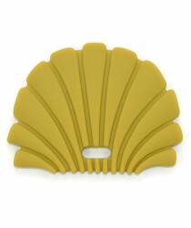 O. B Designs Shell Teether jucărie pentru dentiție Gold 3m+ 1 buc