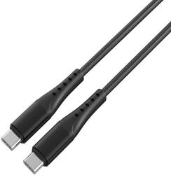 Lemontti Cablu de date Lemontti LEMCSTCF602MN, Type-C la Type-C, Fast Charge, PD 60W, 2m, Negru (LEMCSTCF602MN)
