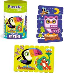 Roter Käfer Set puzzle-uri din betisoare Roter Kafer Pasari 16 piese (RK1090-04_Initiala)